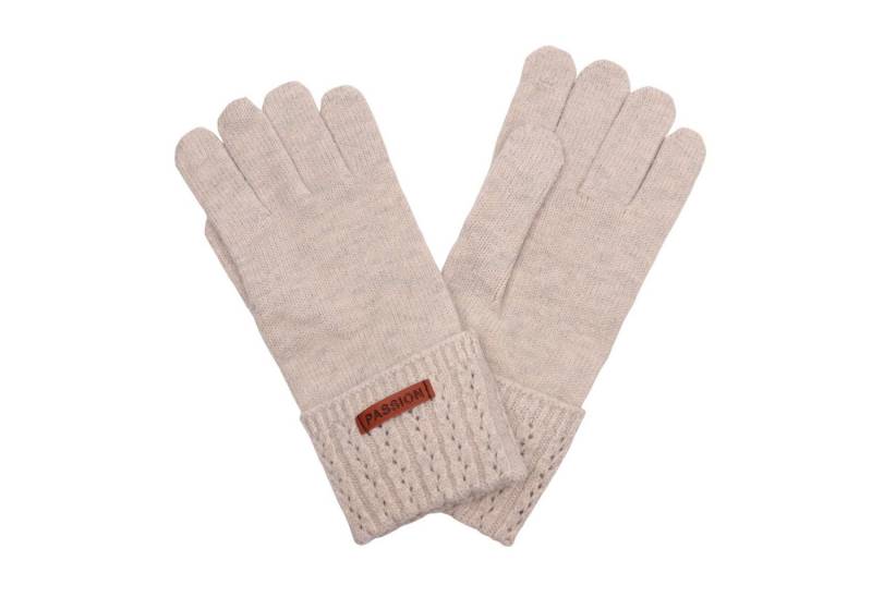 MIRROSI Strickhandschuhe Damen Handschuhe warm Weich, Einheitsgröße Zopfmuster sehr weich und warm ideal für Herbst oder Winter von MIRROSI