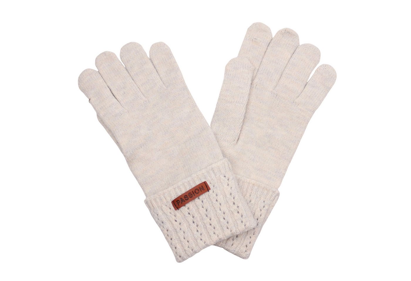 MIRROSI Strickhandschuhe Damen Handschuhe warm Weich, Einheitsgröße Zopfmuster sehr weich und warm ideal für Herbst oder Winter von MIRROSI