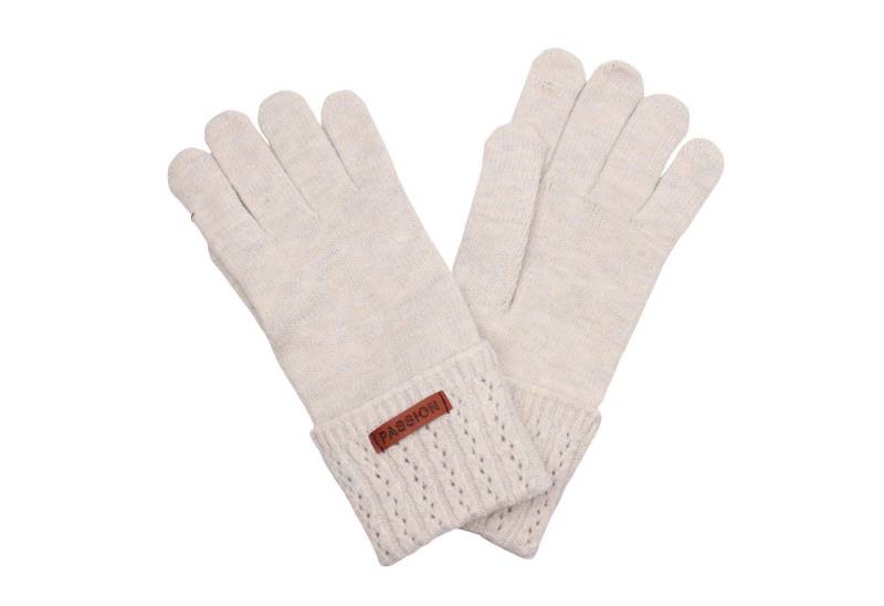MIRROSI Strickhandschuhe Damen Handschuhe warm Weich, Einheitsgröße Zopfmuster sehr weich und warm ideal für Herbst oder Winter von MIRROSI