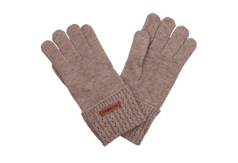 MIRROSI Strickhandschuhe Damen Handschuhe warm Weich, Einheitsgröße Zopfmuster sehr weich und warm ideal für Herbst oder Winter von MIRROSI