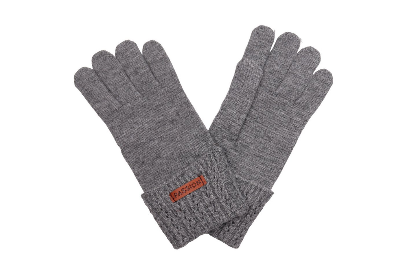 MIRROSI Strickhandschuhe Damen Handschuhe warm Weich, Einheitsgröße Zopfmuster sehr weich und warm ideal für Herbst oder Winter von MIRROSI