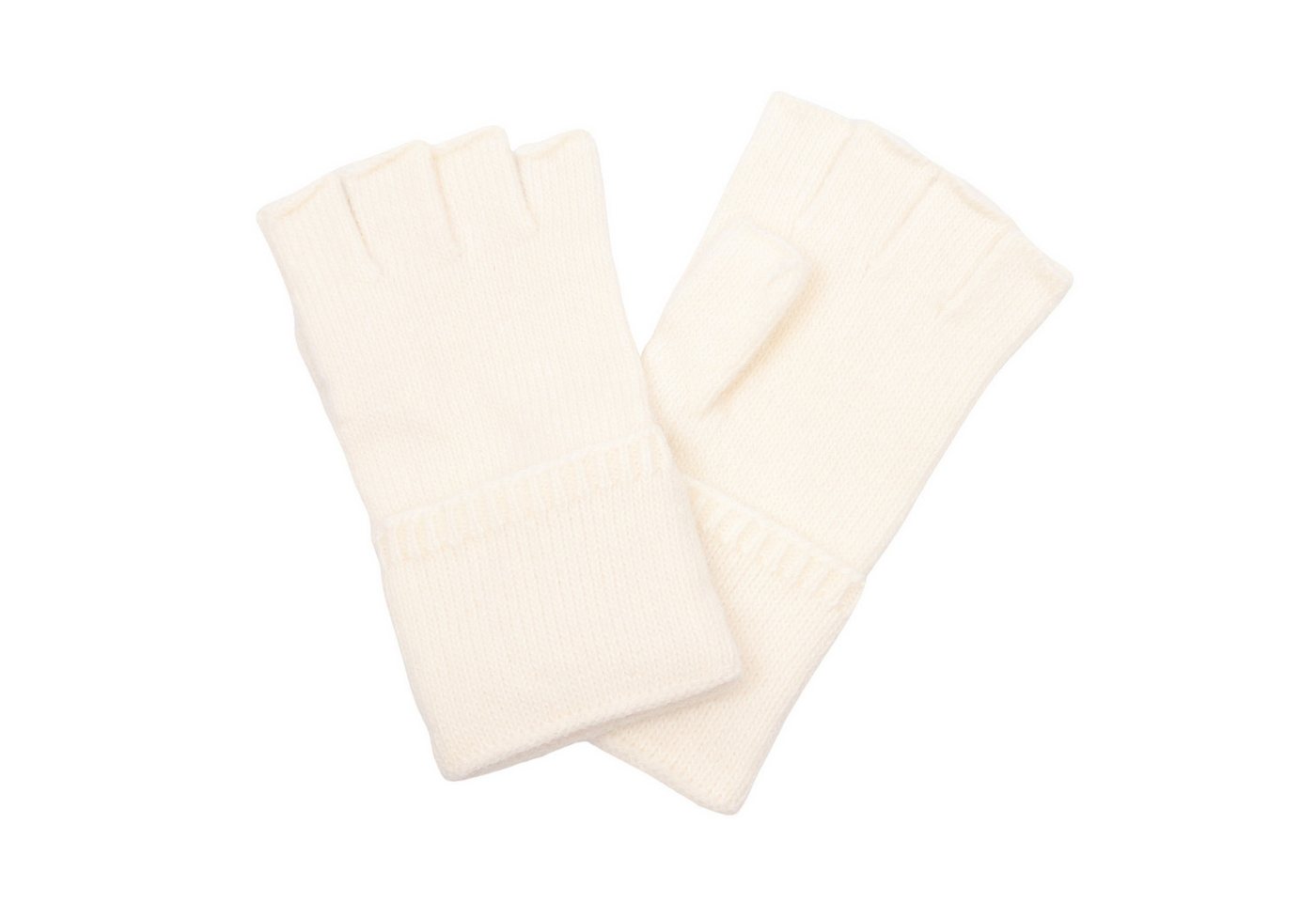 MIRROSI Strickhandschuhe Damen fingerlose Handschuhe mit 10 % Kaschmir-Anteil Zeitloses Unidesign, Einheitsgröße von MIRROSI
