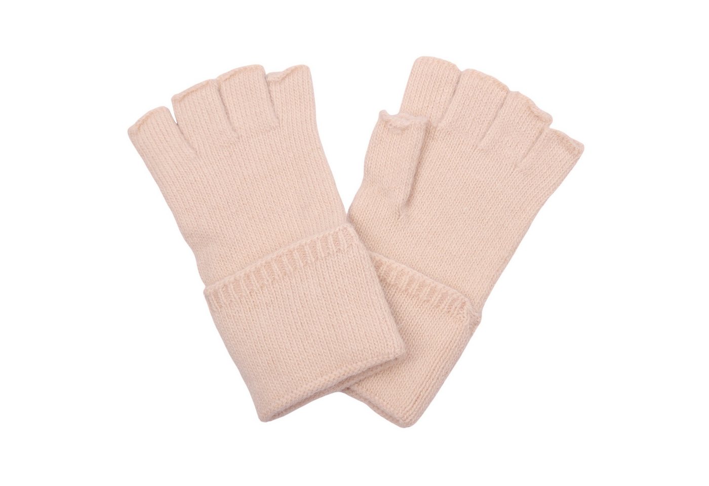 MIRROSI Strickhandschuhe Damen fingerlose Handschuhe mit 10 % Kaschmir-Anteil Zeitloses Unidesign, Einheitsgröße von MIRROSI