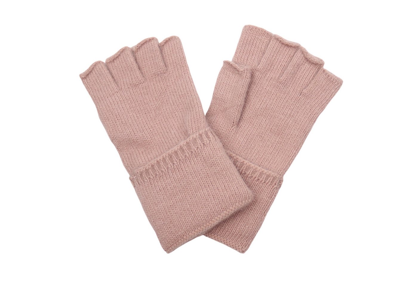 MIRROSI Strickhandschuhe Damen fingerlose Handschuhe mit 10 % Kaschmir-Anteil Zeitloses Unidesign, Einheitsgröße von MIRROSI