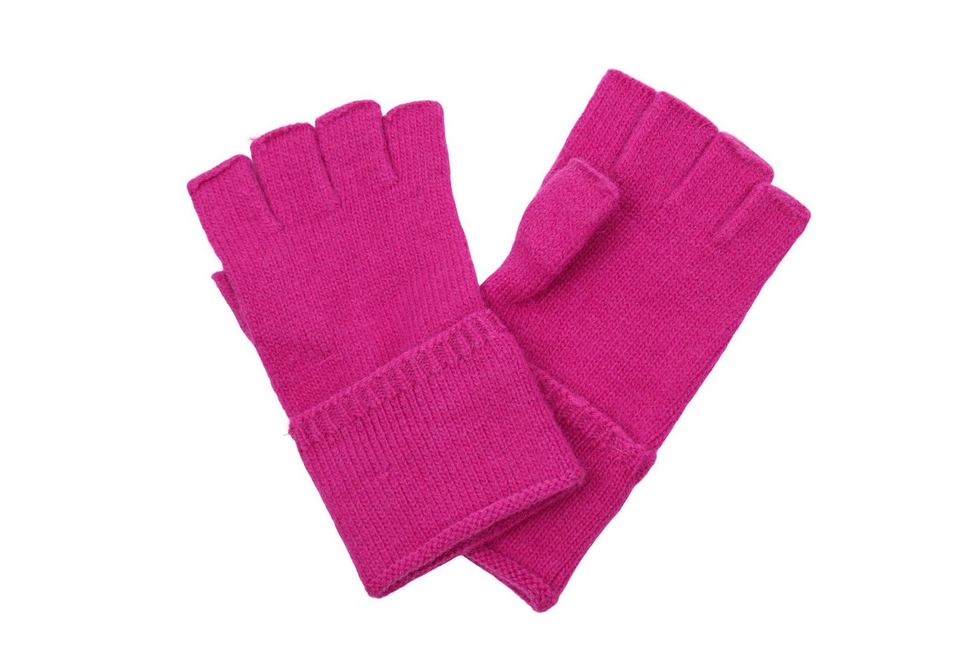 MIRROSI Strickhandschuhe Damen fingerlose Handschuhe mit 10 % Kaschmir-Anteil Zeitloses Unidesign, Einheitsgröße von MIRROSI
