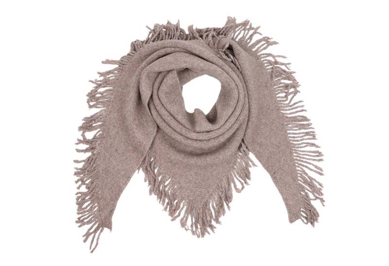 MIRROSI Strickponcho Damen Poncho Cape Dreieckstuch 2 in 1 mit Fransen von MIRROSI