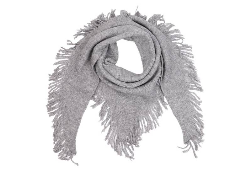 MIRROSI Strickponcho Damen Poncho Cape Dreieckstuch 2 in 1 mit Fransen von MIRROSI