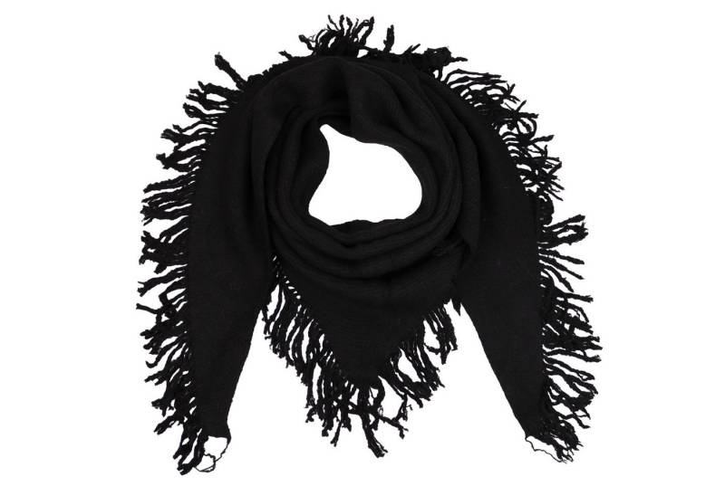 MIRROSI Strickponcho Damen Poncho Cape Dreieckstuch 2 in 1 mit Fransen von MIRROSI