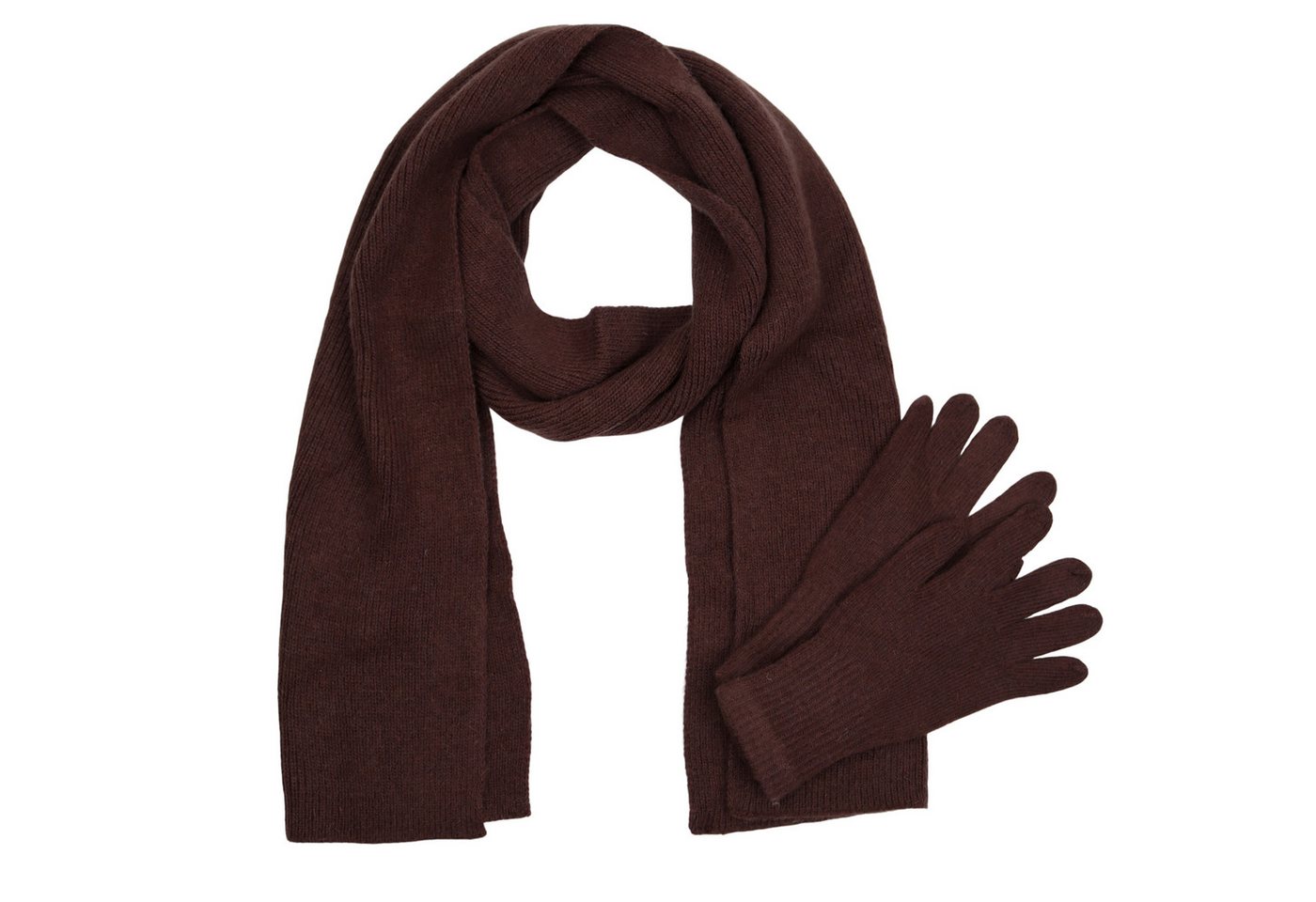 MIRROSI Strickschal Damen Schal Set mit Handschuhe 28x190cm, (1 Set (Schal + Handschuhe), Damen langes Halstuch mit Handschuhe von MIRROSI