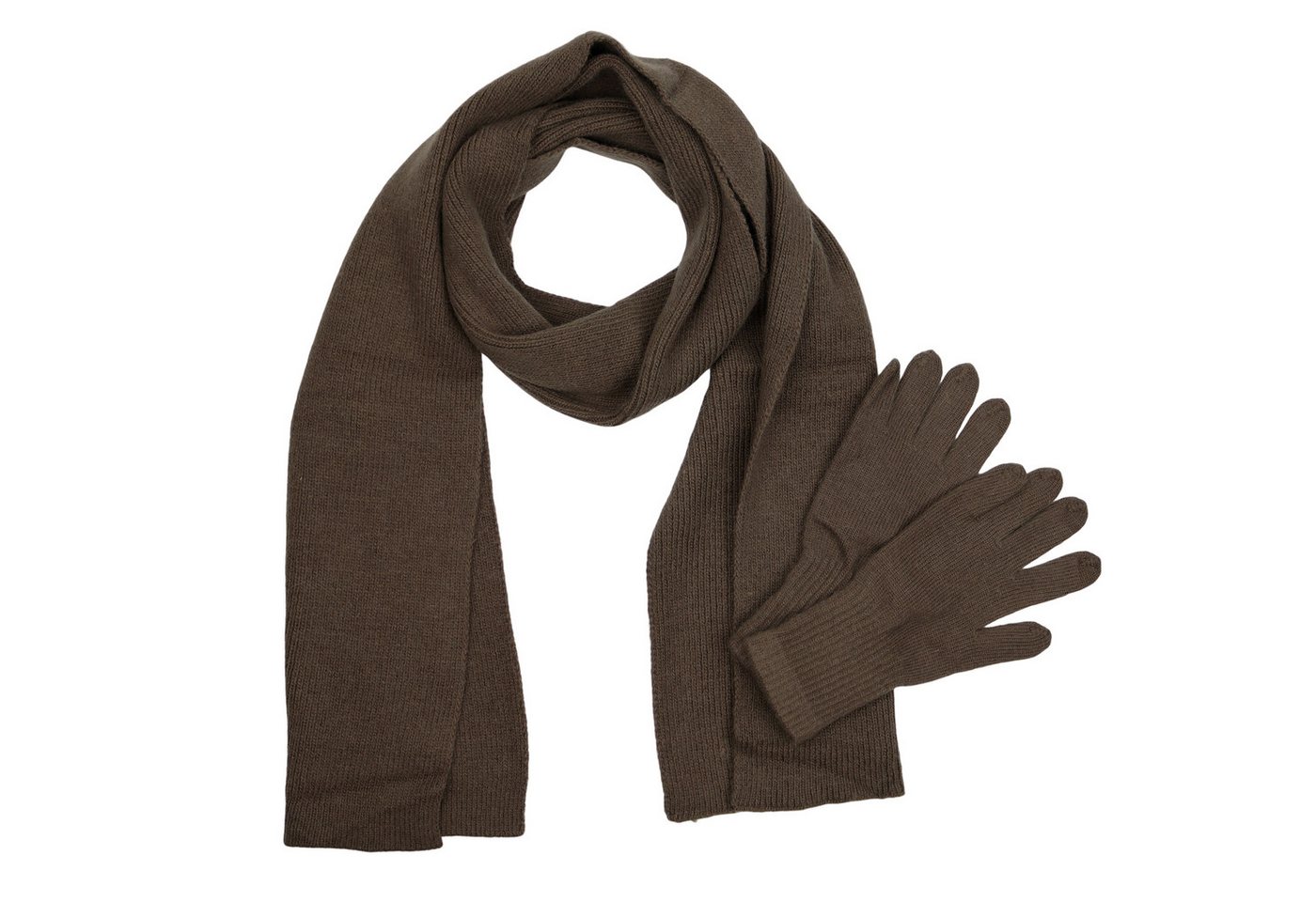 MIRROSI Strickschal Damen Schal Set mit Handschuhe 28x190cm, (1 Set (Schal + Handschuhe), Damen langes Halstuch mit Handschuhe von MIRROSI