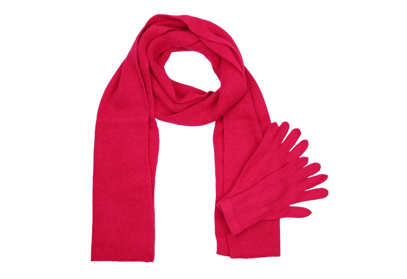 MIRROSI Strickschal Damen Schal Set mit Handschuhe 28x190cm, (1 Set (Schal + Handschuhe), Damen langes Halstuch mit Handschuhe von MIRROSI