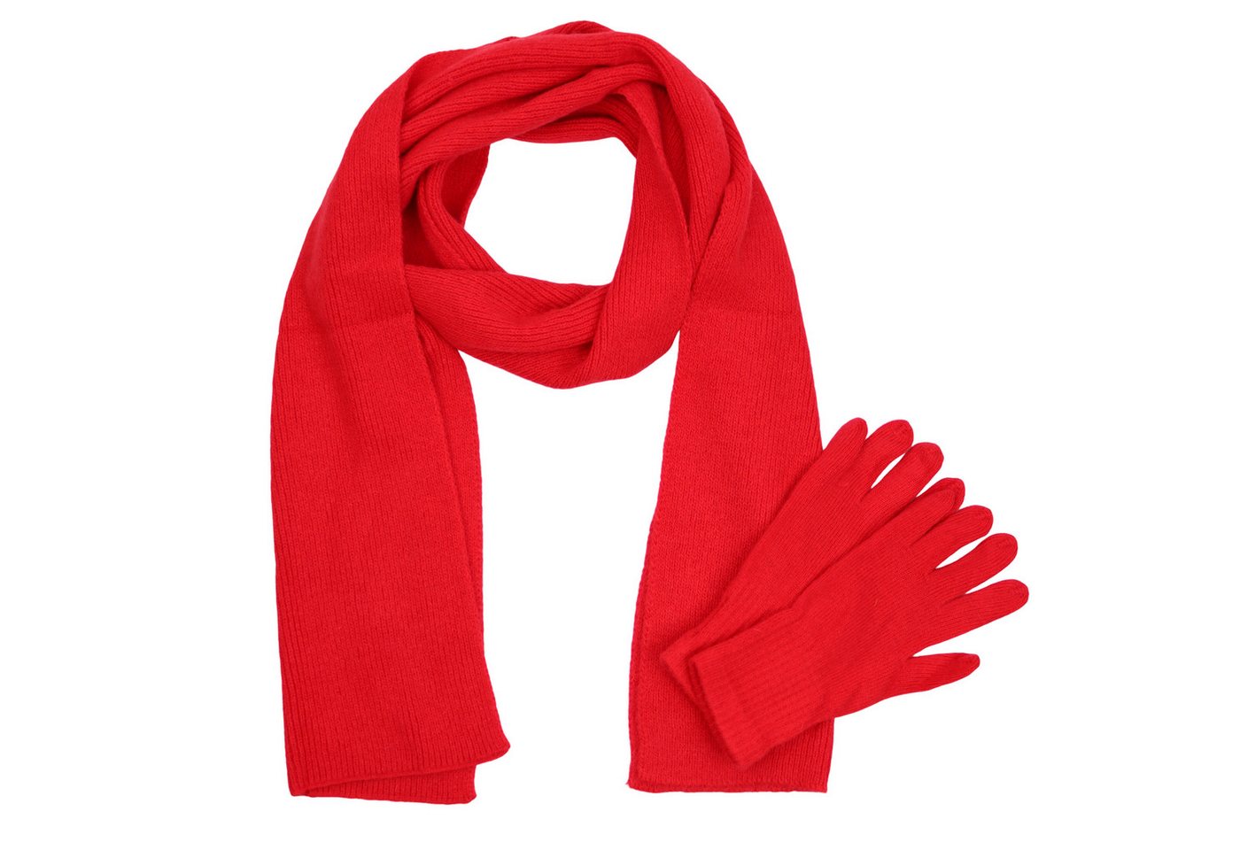 MIRROSI Strickschal Damen Schal Set mit Handschuhe 28x190cm, (1 Set (Schal + Handschuhe), Damen langes Halstuch mit Handschuhe von MIRROSI