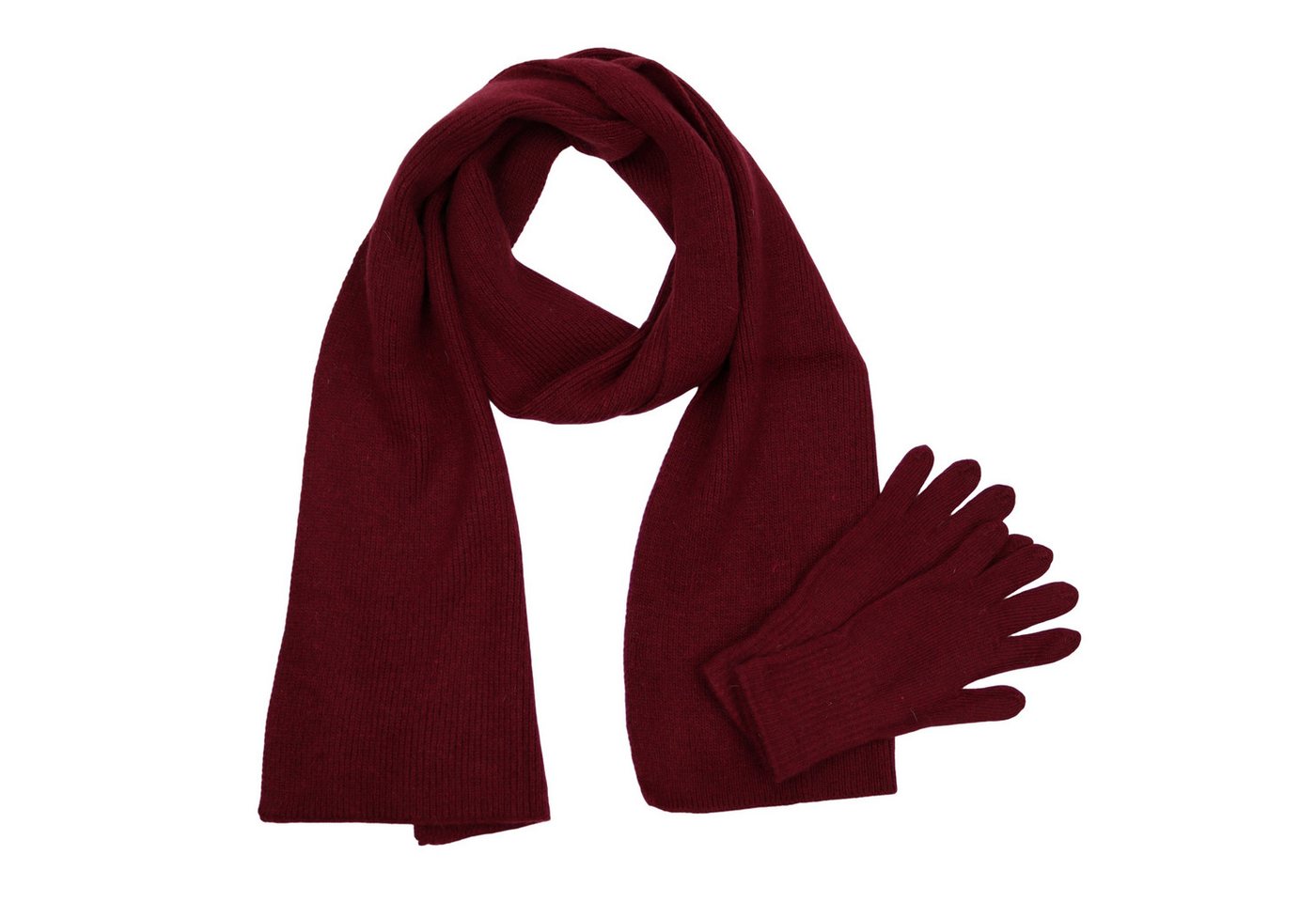 MIRROSI Strickschal Damen Schal Set mit Handschuhe 28x190cm, (1 Set (Schal + Handschuhe), Damen langes Halstuch mit Handschuhe von MIRROSI