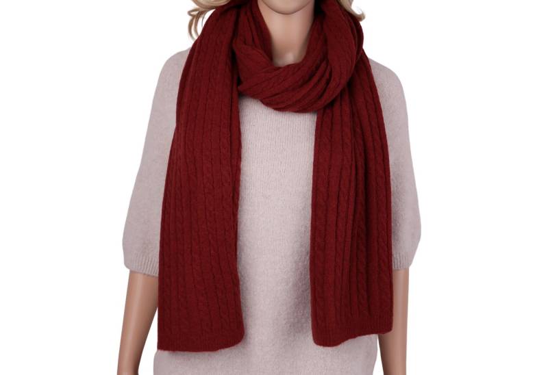 MIRROSI Strickschal Damen Schal mit Zopfmuster (180 x 50 cm, ca. 200 g), (Neue Kollektion Herbst/Winter 2025) von MIRROSI