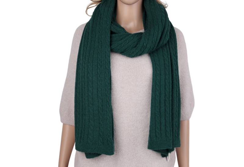 MIRROSI Strickschal Damen Schal mit Zopfmuster (180 x 50 cm, ca. 200 g), (Neue Kollektion Herbst/Winter 2025) von MIRROSI