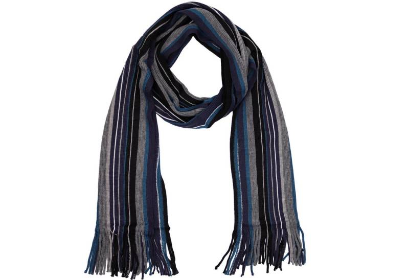 MIRROSI Strickschal Herren Weicher und warmer Schal Streifen 32x180cm, (Angesagter Streifenstrick, ca. 175 g), Männer Halstuch ideal für Herbst und Winter von MIRROSI