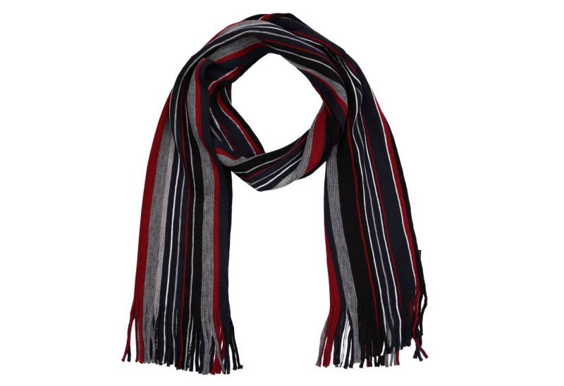 MIRROSI Strickschal Herren Weicher und warmer Schal Streifen 32x180cm, (Angesagter Streifenstrick, ca. 175 g), Männer Halstuch ideal für Herbst und Winter von MIRROSI