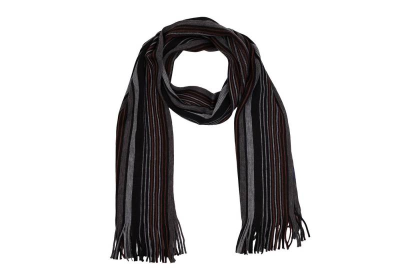 MIRROSI Strickschal Herren Weicher und warmer Schal Streifen 32x180cm, (Angesagter Streifenstrick, ca. 175 g), Männer Halstuch ideal für Herbst und Winter von MIRROSI