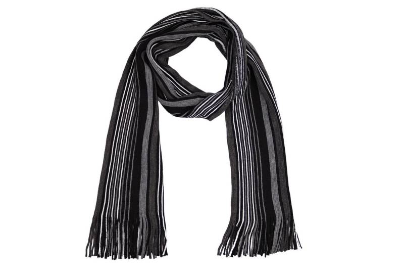 MIRROSI Strickschal Herren Weicher und warmer Schal Streifen 32x180cm, (Angesagter Streifenstrick, ca. 175 g), Männer Halstuch ideal für Herbst und Winter von MIRROSI