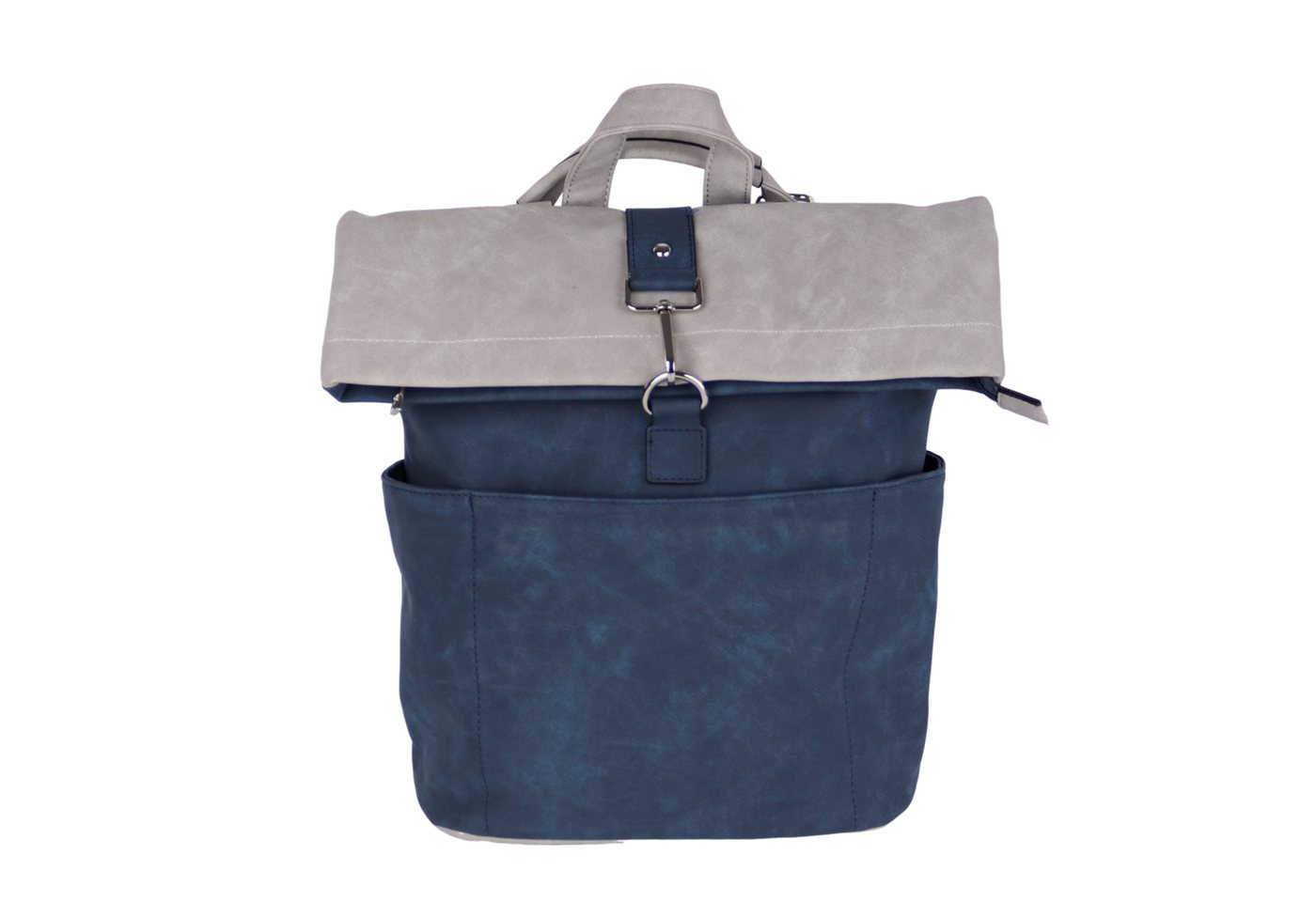 MIRROSI Tagesrucksack Damen auch als Crossbody Bag 2 in 1, Elegant (33 x (35 + 10) x 12 cm – kompakte Größe), aus hochwertigem Kunstleder, Rucksack, Daypack von MIRROSI