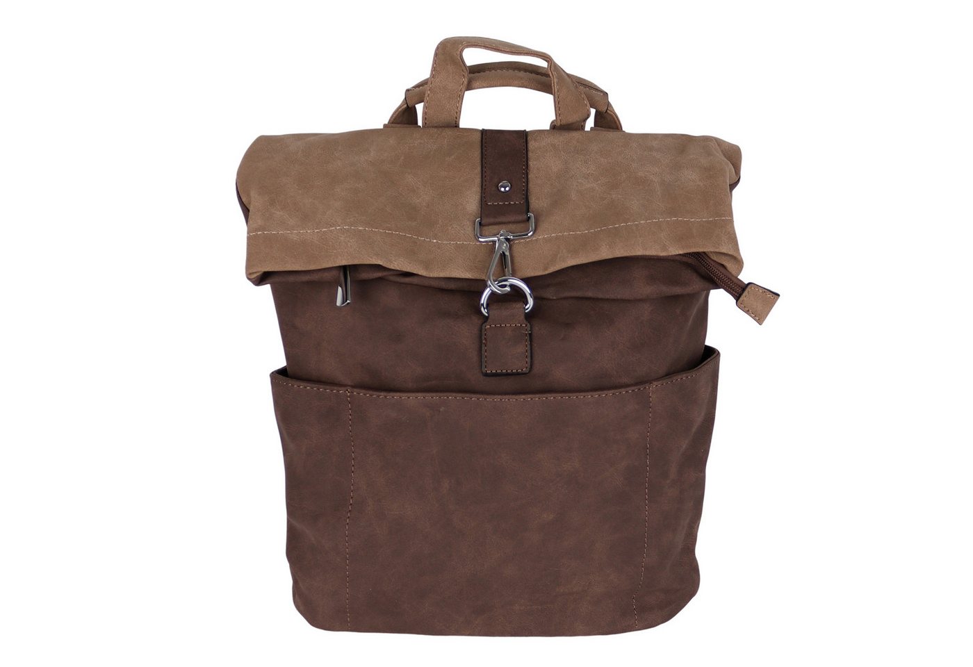 MIRROSI Tagesrucksack Damen auch als Crossbody Bag 2 in 1, Elegant (33 x (35 + 10) x 12 cm – kompakte Größe), aus hochwertigem Kunstleder, Rucksack, Daypack von MIRROSI