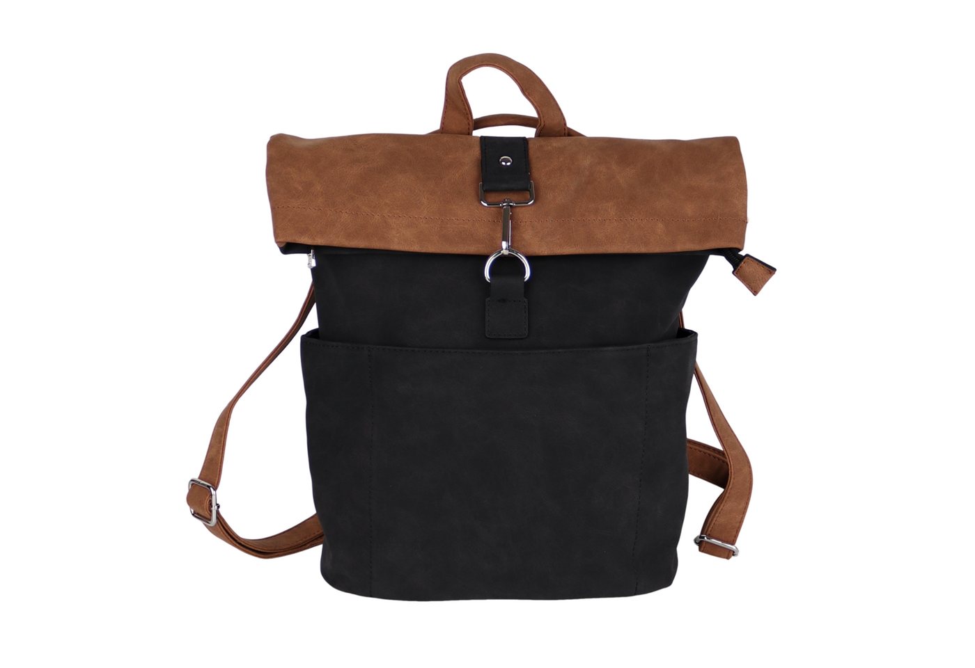 MIRROSI Tagesrucksack Damen auch als Crossbody Bag 2 in 1, Elegant (33 x (35 + 10) x 12 cm – kompakte Größe), aus hochwertigem Kunstleder, Rucksack, Daypack von MIRROSI