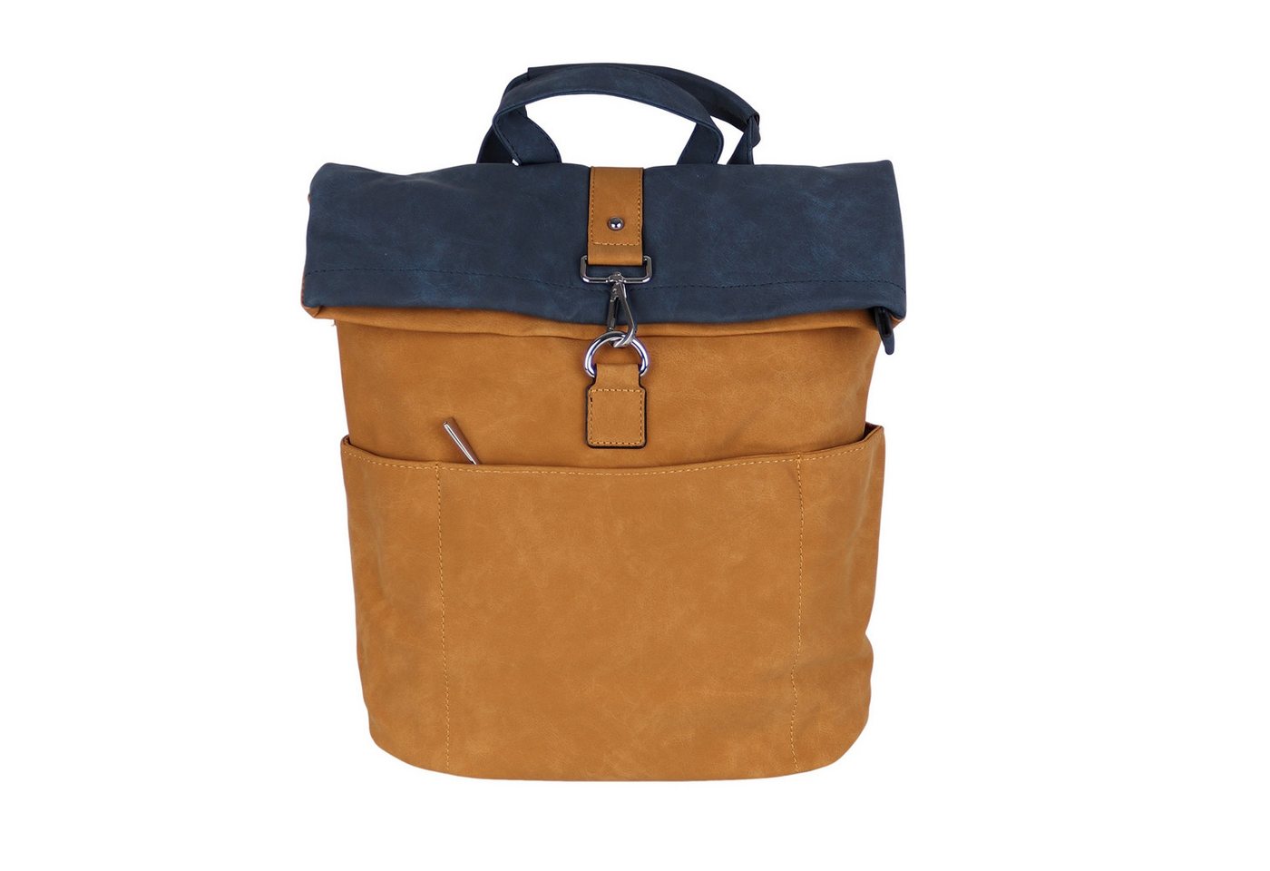 MIRROSI Tagesrucksack Damen auch als Crossbody Bag 2 in 1, Elegant (33 x (35 + 10) x 12 cm – kompakte Größe), aus hochwertigem Kunstleder, Rucksack, Daypack von MIRROSI