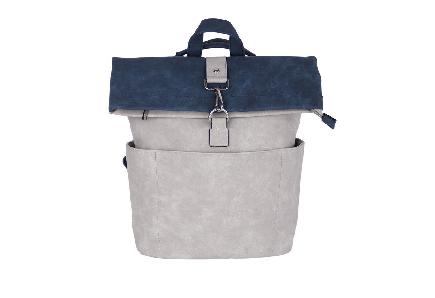 MIRROSI Tagesrucksack Damen auch als Crossbody Bag 2 in 1, Elegant (33 x (35 + 10) x 12 cm – kompakte Größe), aus hochwertigem Kunstleder, Rucksack, Daypack von MIRROSI