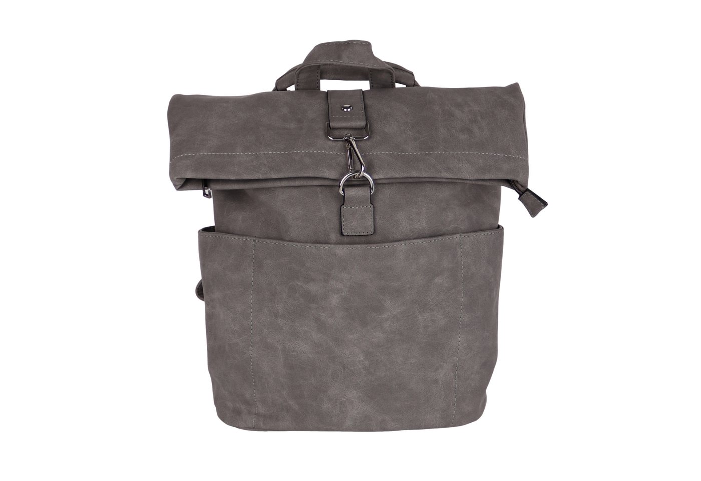 MIRROSI Tagesrucksack Damen auch als Crossbody Bag 2 in 1, Elegant (33 x (35 + 10) x 12 cm – kompakte Größe), aus hochwertigem Kunstleder, Rucksack, Daypack von MIRROSI