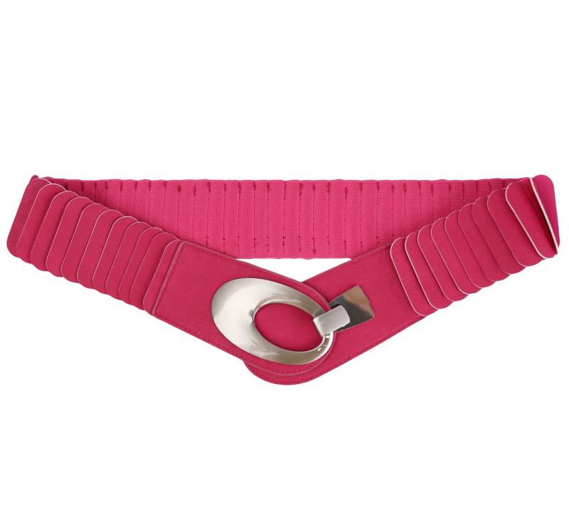 MIRROSI Taillengürtel Leo Unifarbe breit 6cm für Taillenumfang 85 bis 110cm, ONESIZE (Angenehmes Tragesgefühl, Leopard Muster, Unifarben) Breiter Stretch Gürtel von MIRROSI