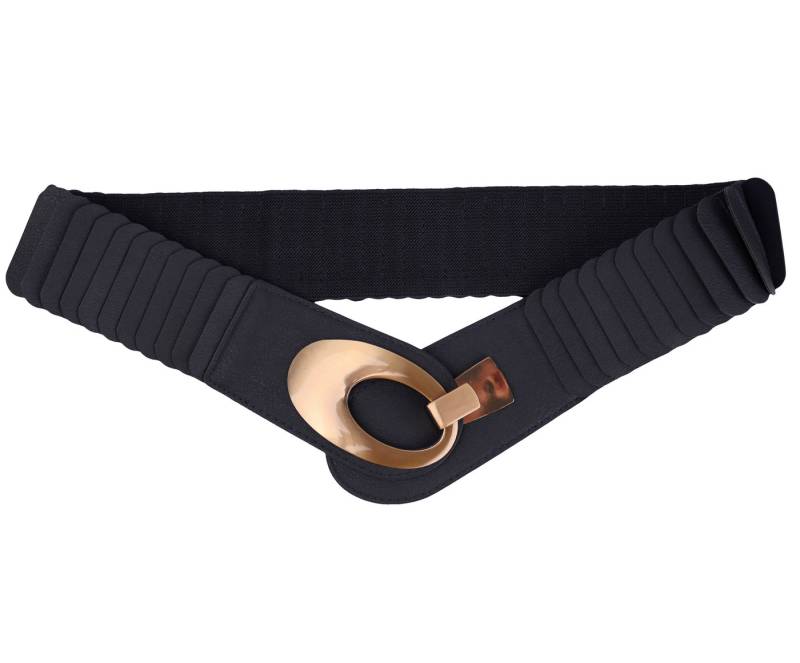 MIRROSI Taillengürtel Leo Unifarbe breit 6cm für Taillenumfang 85 bis 110cm, ONESIZE (Angenehmes Tragesgefühl, Leopard Muster, Unifarben) Breiter Stretch Gürtel von MIRROSI