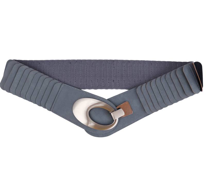 MIRROSI Taillengürtel Leo Unifarbe breit 6cm für Taillenumfang 85 bis 110cm, ONESIZE (Angenehmes Tragesgefühl, Leopard Muster, Unifarben) Breiter Stretch Gürtel von MIRROSI