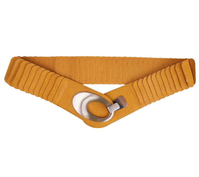 MIRROSI Taillengürtel Leo Unifarbe breit 6cm für Taillenumfang 85 bis 110cm, ONESIZE (Angenehmes Tragesgefühl, Leopard Muster, Unifarben) Breiter Stretch Gürtel von MIRROSI