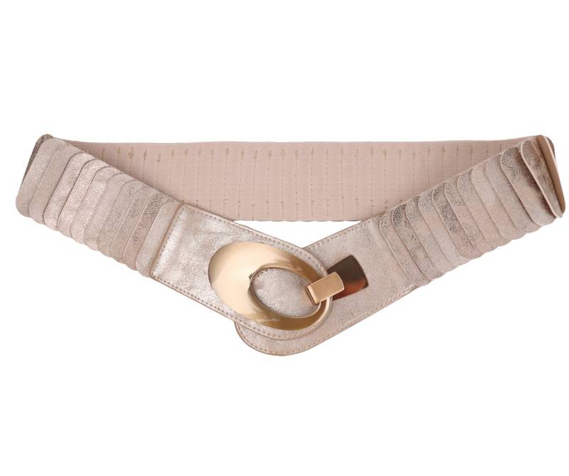 MIRROSI Taillengürtel Leo Unifarbe breit 6cm für Taillenumfang 85 bis 110cm, ONESIZE (Angenehmes Tragesgefühl, Leopard Muster, Unifarben) Breiter Stretch Gürtel von MIRROSI