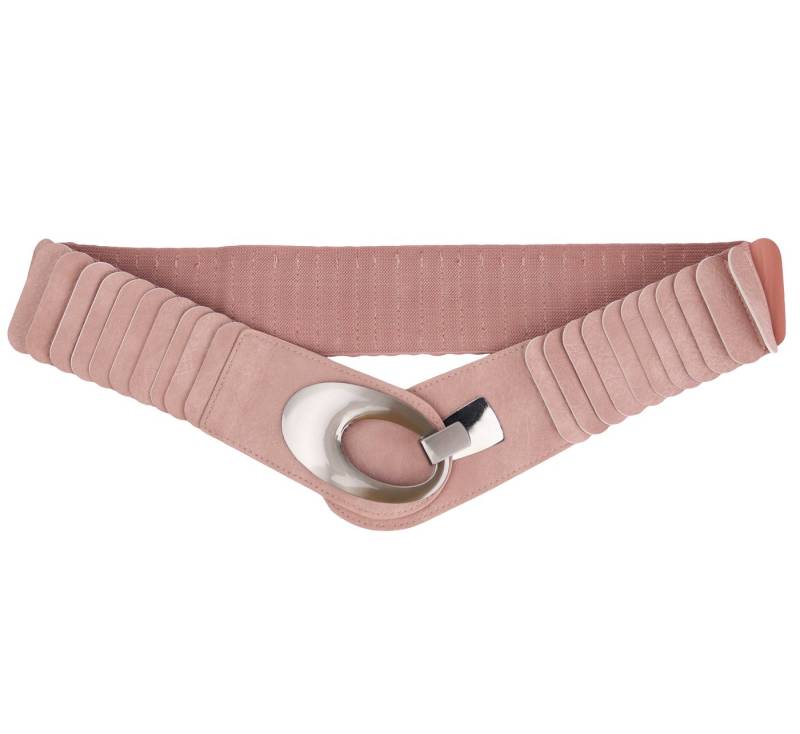 MIRROSI Taillengürtel Leo Unifarbe breit 6cm für Taillenumfang 85 bis 110cm, ONESIZE (Angenehmes Tragesgefühl, Leopard Muster, Unifarben) Breiter Stretch Gürtel von MIRROSI