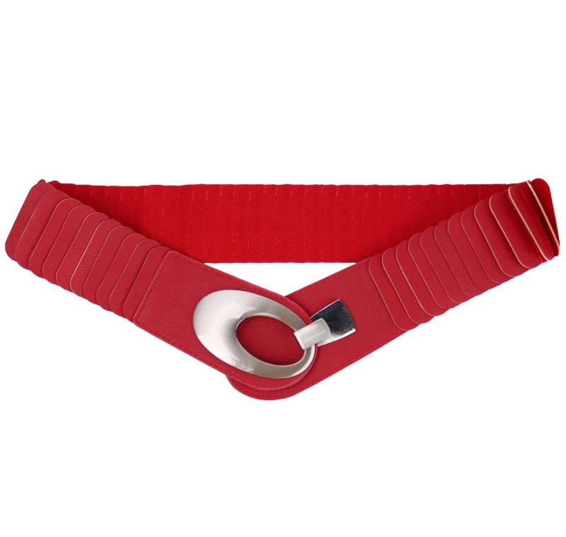 MIRROSI Taillengürtel Leo Unifarbe breit 6cm für Taillenumfang 85 bis 110cm, ONESIZE (Angenehmes Tragesgefühl, Leopard Muster, Unifarben) Breiter Stretch Gürtel von MIRROSI