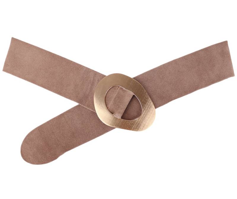 MIRROSI Taillengürtel aus Echtleder Große Schnalle mit breitem Bund (7cm Breit) Hüftgürtel, Breiter Gürtel, Made in Italy von MIRROSI