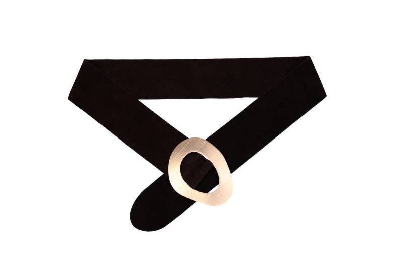 MIRROSI Taillengürtel aus Echtleder Große Schnalle mit breitem Bund (7cm Breit) Hüftgürtel, Breiter Gürtel, Made in Italy von MIRROSI