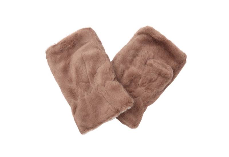 MIRROSI Thermohandschuhe Damen Fingerlosen Handschuhe aus Kunstfell, Unifarbe (Einheitsgröße für Erwachsene) Kuschelig Warm, viele tolle Farben auswählbar von MIRROSI