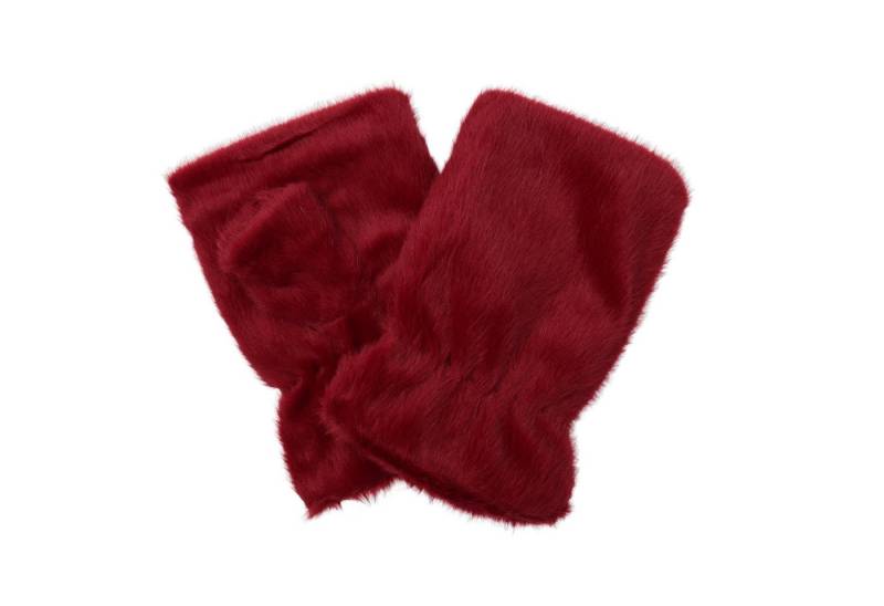 MIRROSI Thermohandschuhe Damen Fingerlosen Handschuhe aus Kunstfell, Unifarbe (Einheitsgröße für Erwachsene) Kuschelig Warm, viele tolle Farben auswählbar von MIRROSI