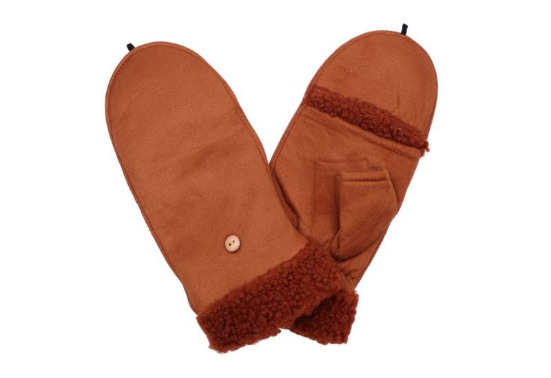 MIRROSI Thermohandschuhe Damen Handschuhe 2 in 1 mit klapppbare Manschette (Durch gefüttert) passt perfekt für Boots von MIRROSI