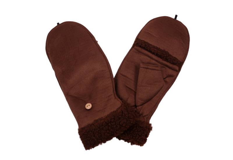 MIRROSI Thermohandschuhe Damen Handschuhe 2 in 1 mit klapppbare Manschette (Durch gefüttert) passt perfekt für Boots von MIRROSI