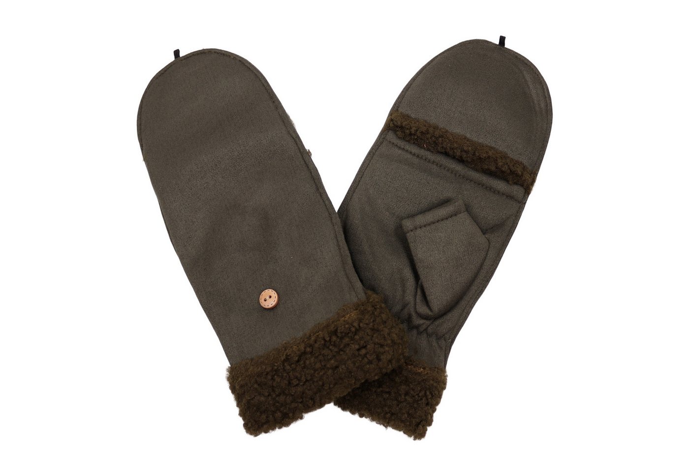 MIRROSI Thermohandschuhe Damen Handschuhe 2 in 1 mit klapppbare Manschette (Durch gefüttert) passt perfekt für Boots von MIRROSI