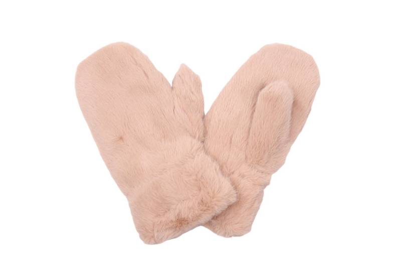 MIRROSI Thermohandschuhe Damen Handschuhe Fausthandschuhe aus Kunstfell (Einheitsgröße) Unifarbe, sehr weich und warm ideal für Herbst oder Winter von MIRROSI