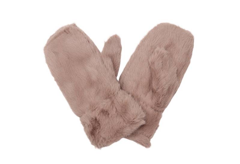 MIRROSI Thermohandschuhe Damen Handschuhe Fausthandschuhe aus Kunstfell (Einheitsgröße) Unifarbe, sehr weich und warm ideal für Herbst oder Winter von MIRROSI