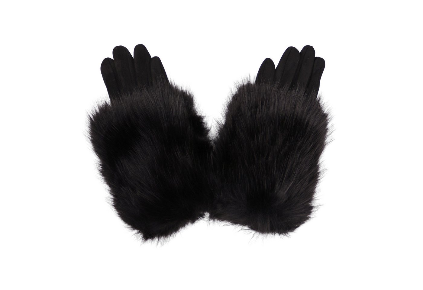 MIRROSI Thermohandschuhe Damen Handschuhe aus Kunstfell 2 in 1 Kuschelig, sehr weich und warm ideal für Herbst oder Winter von MIRROSI