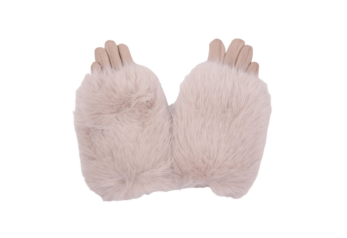 MIRROSI Thermohandschuhe Damen Handschuhe aus Kunstfell Kuschelig, sehr weich und warm ideal für Herbst oder Winter von MIRROSI