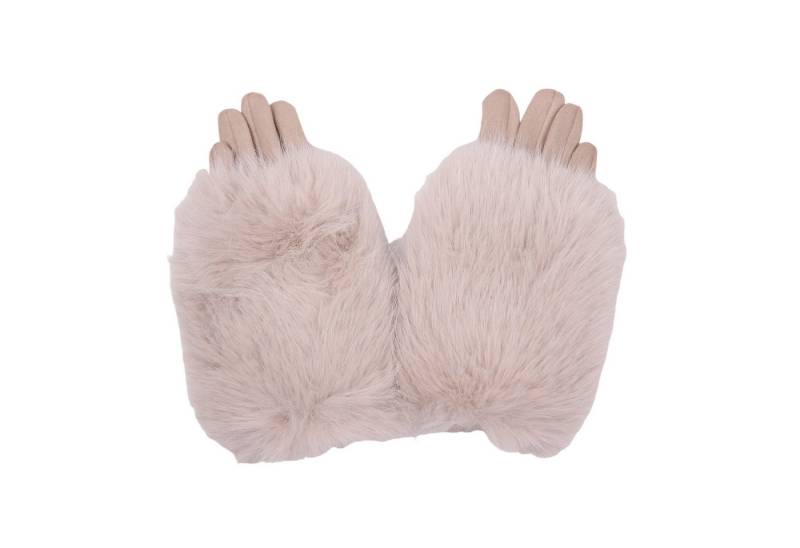 MIRROSI Thermohandschuhe Damen Handschuhe aus Kunstfell Kuschelig, sehr weich und warm ideal für Herbst oder Winter von MIRROSI