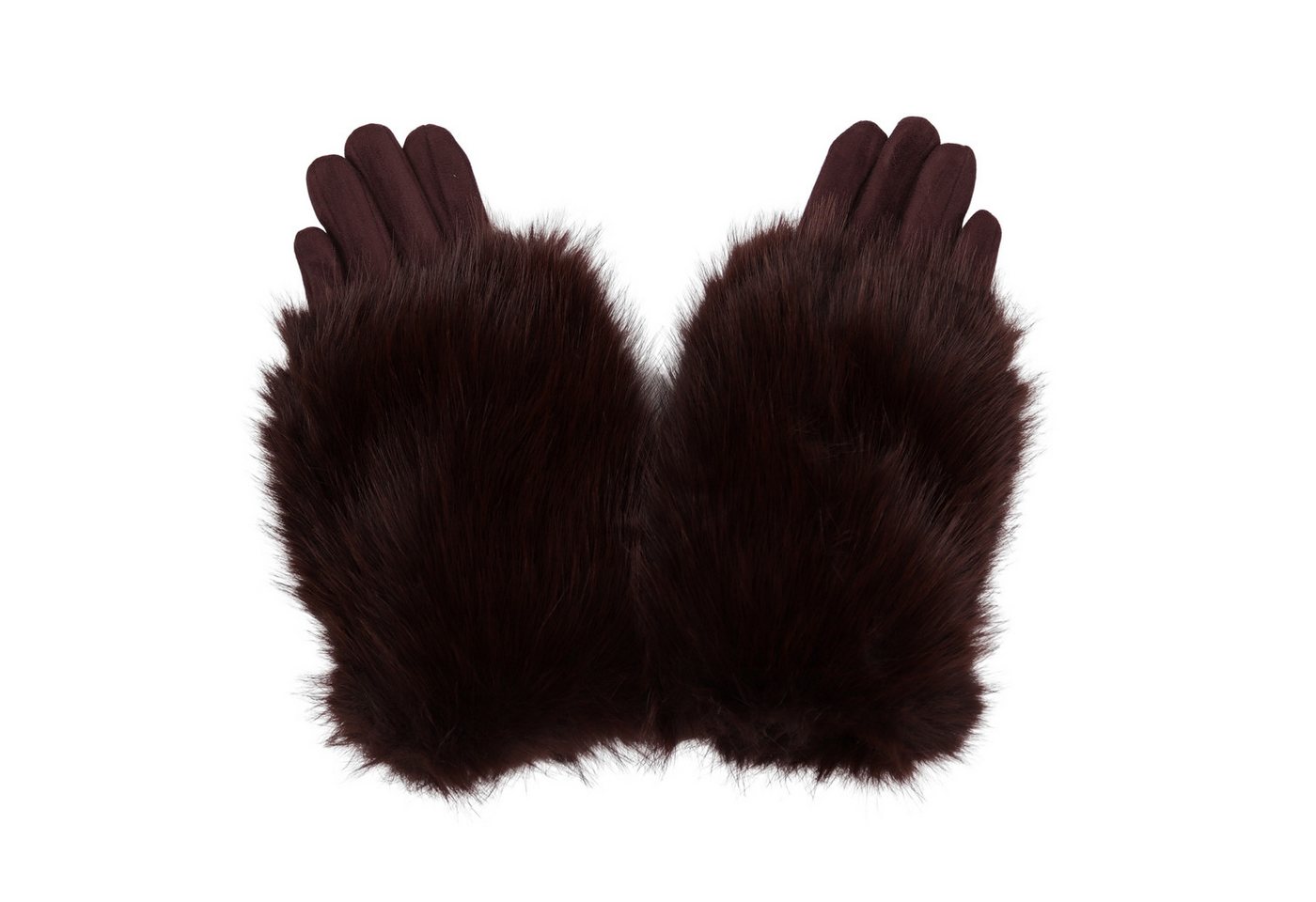MIRROSI Thermohandschuhe Damen Handschuhe aus Kunstfell Kuschelig, sehr weich und warm ideal für Herbst oder Winter von MIRROSI
