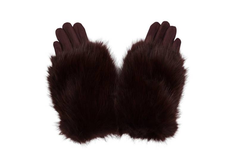 MIRROSI Thermohandschuhe Damen Handschuhe aus Kunstfell Kuschelig, sehr weich und warm ideal für Herbst oder Winter von MIRROSI